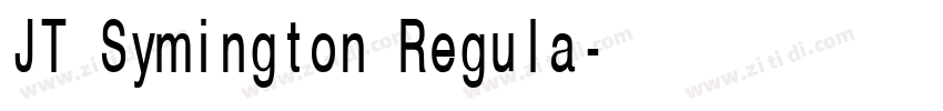 JT Symington Regula字体转换 JT Symington Regula字体转换